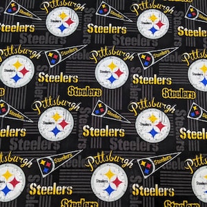 Pittsburg Steelers - NFL extra wide (58&quot;) high quality quilting cotton from the bolt