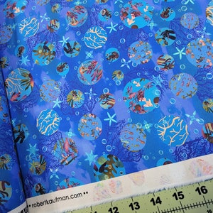 Oceanica - Blue Ocean Bubbles - high quality quilting cotton from the bolt