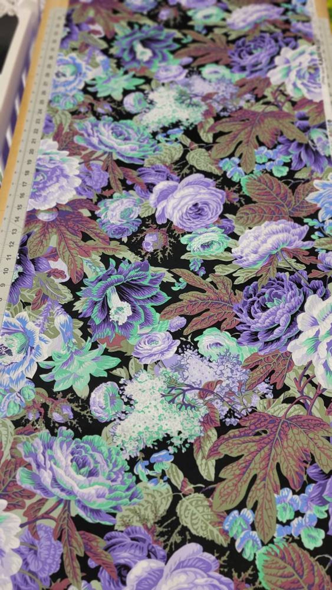 Floral Burst Purple - Kaffe Fassett Collective - High Quality Quilting ...