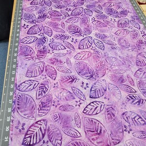 Floral Paradise Batik - Lavender - High Quality Quilting Cotton from the bolt