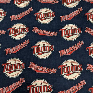 Minnesota Twins - MLB extra wide (58&quot;) high quality quilting cotton from the bolt