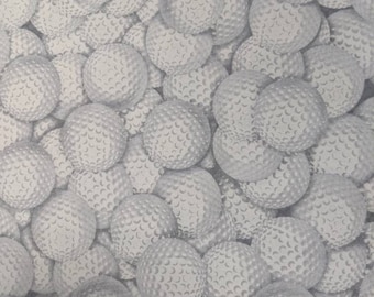 Golf Balls Stacked - high quality quilting cotton from the bolt