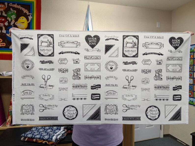 Panel of Cute Quilt Labels Handmade With Love Labels Etsy