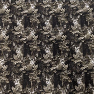 Etched Woods BROWN from Real Tree - Deer Buck Branches Leaves- high quality quilting Cotton from the bolt
