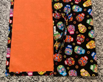 Jigsaw Puzzle Mat, beading mat, sugar skulls, Day of the Dead, handmade