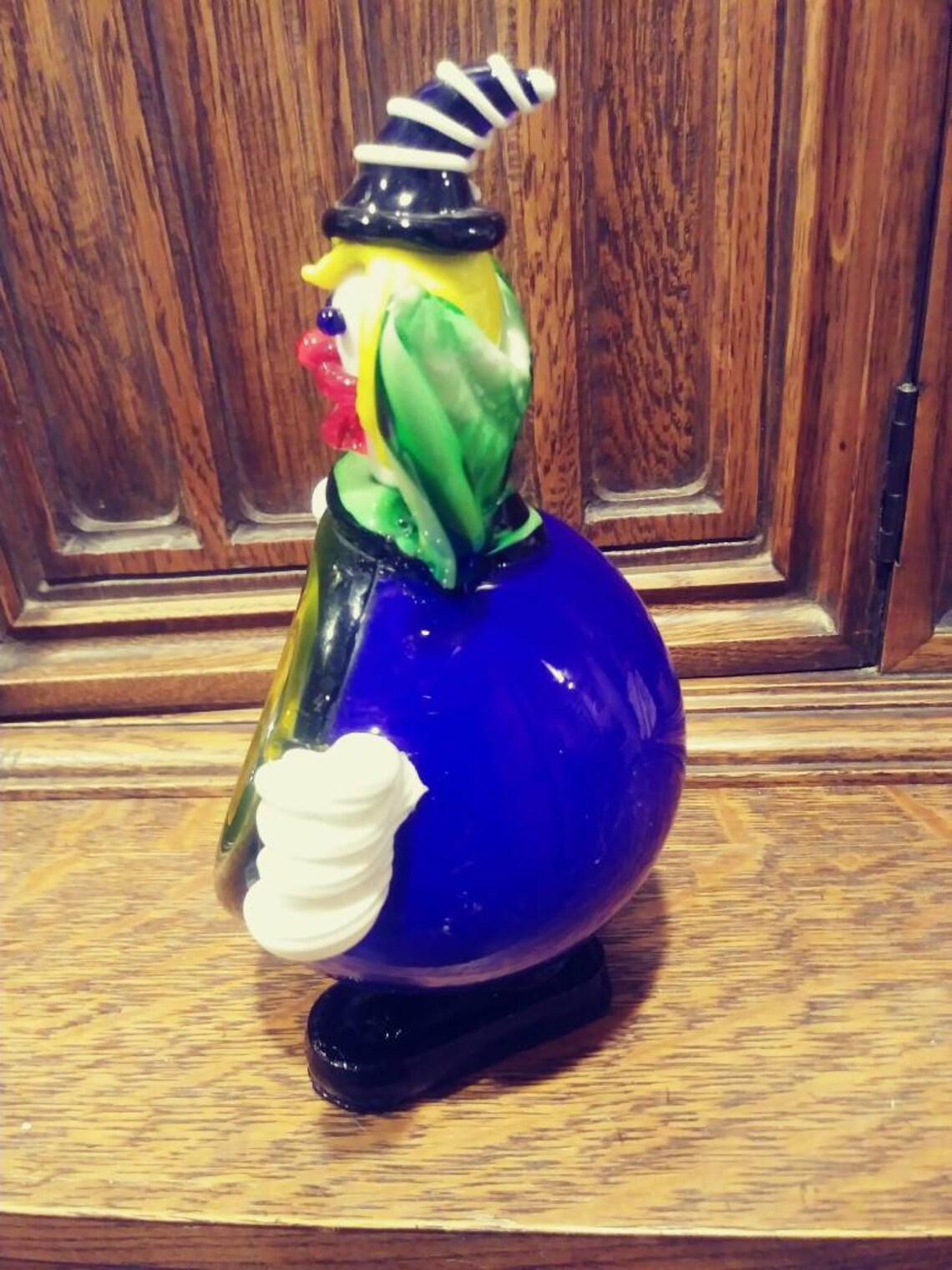 Murano Glass Clown Round Ashtray Venice Italy Etsy