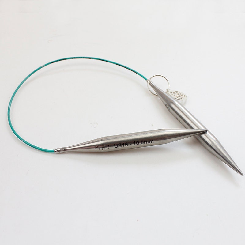 Stainless Steel Circular Knitting Needles With Steel Cord, Wire