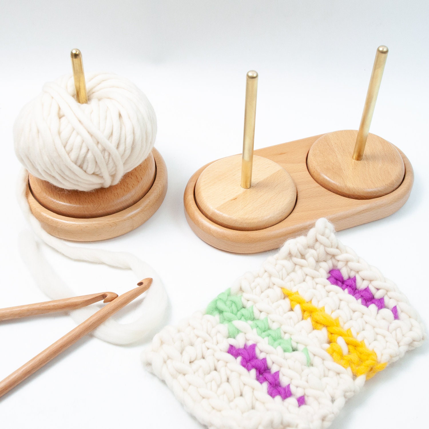 Wool & Yarn Ball Unwinder/Woolen Yarn Balls Unfurling Tool | Light Wooden  Knitters & Crocheters Portable Unwinding Ideas & Tools | Yarn & Crafts