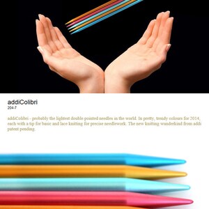 Addi Colibri double-pointed needle 15cm 2.00-8.00mm - 1pc | De Addi Colibri double-pointed needle 15cm 2.00-8.00mm - 1pc | De