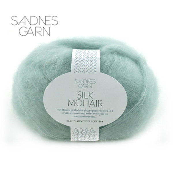 Sandnes Garn Silk Mohair, laine et mohair mélangés, laine à tricoter à la main, 50 g par pelote