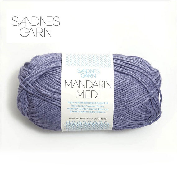 150g Cotton SANDNES Mandarin Medi Knitting - Etsy