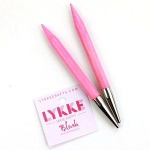 1 piece Lykke Blush  Interchangeable Needle Tips Available in two length