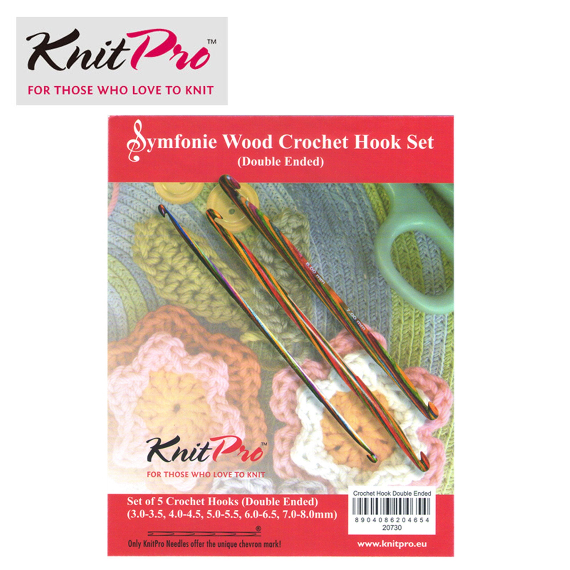 Knitpro Symfonie Wood Double Ended Crochet Hook Set Etsy