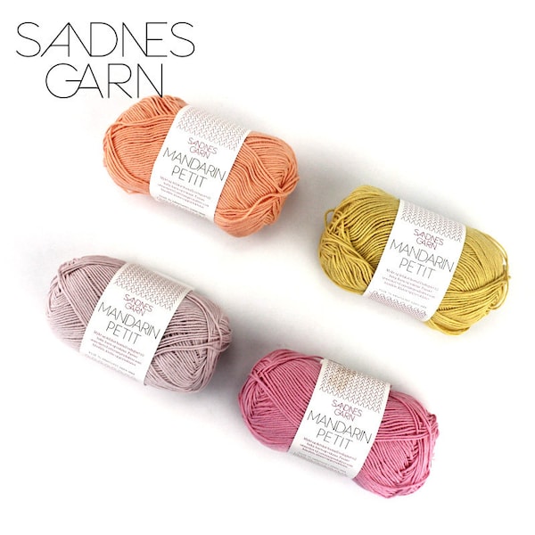 1*50g 100% Cotton SANDNES GARN Mandarin Petit Knitting Yarn  Spring/Summer yarn -  handknitting yarn for baby sweaters