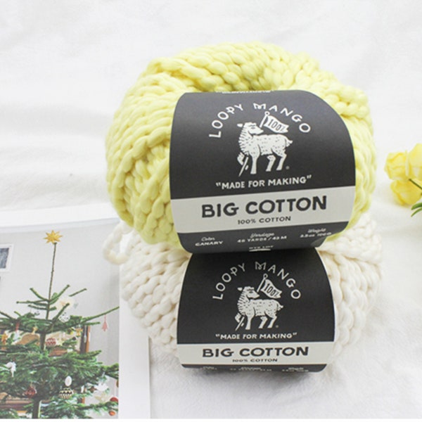 1 *100g ball Loopy Mango big cotton Yarn 100% cotton Yarn Handknitting Yarn crochet yarn