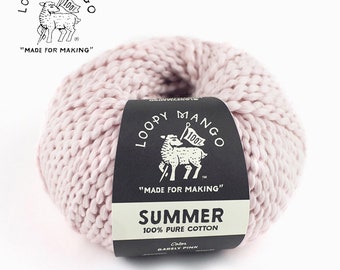 Loopy Mango summer yarn 100% cotton yarn handknitting yarn