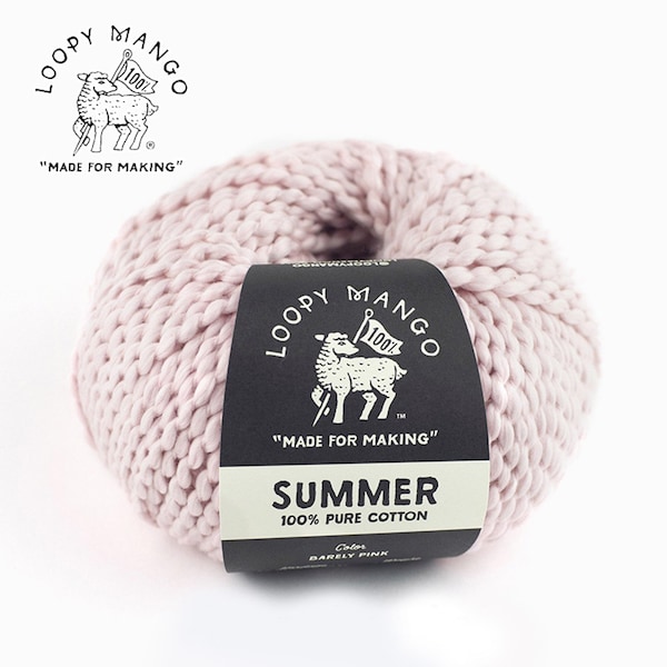 Loopy Mango summer yarn 100% cotton yarn handknitting yarn