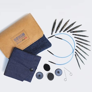 KnitPro Denim Mini  Interchangeable Circular Knitting Needle Set