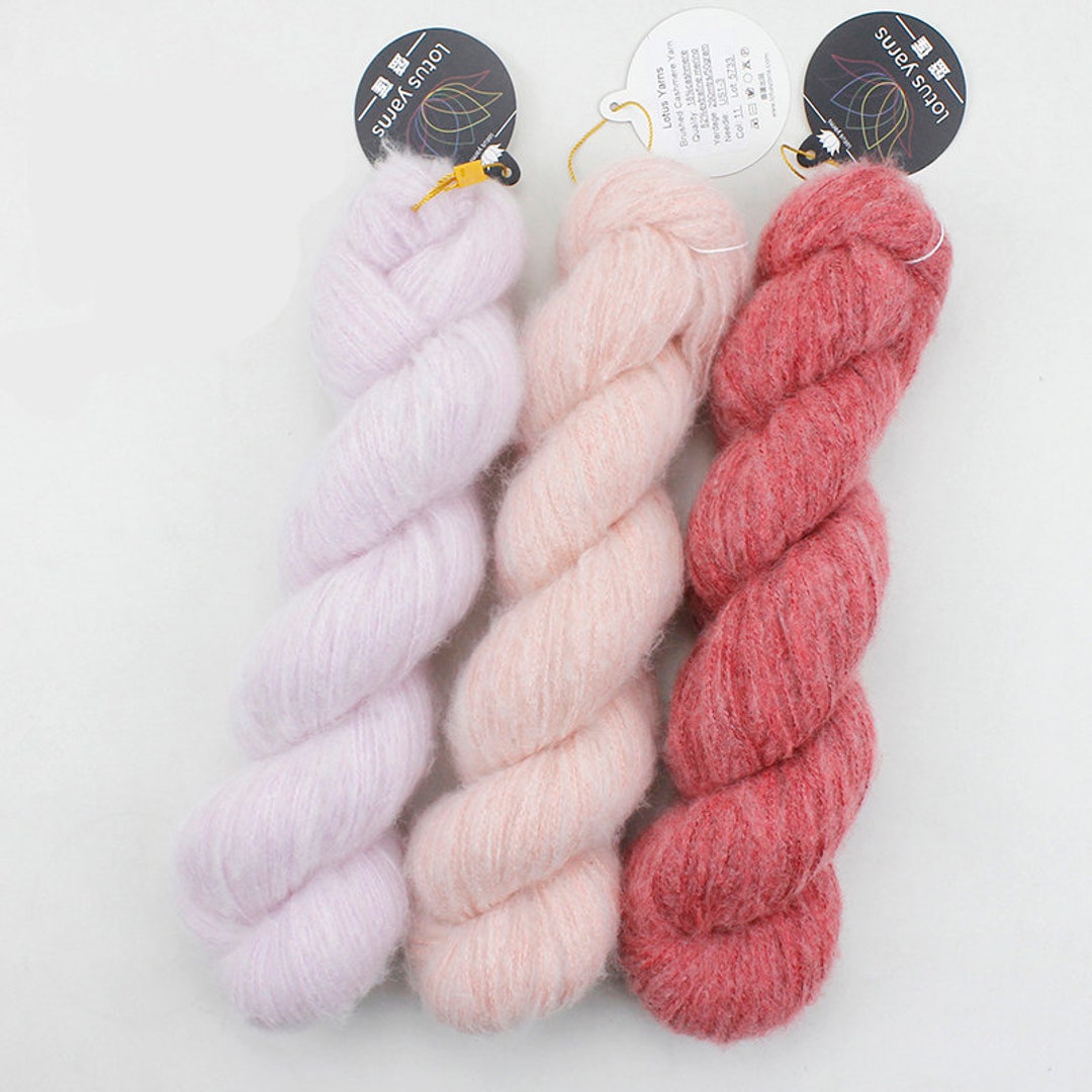 Lotus Yarns lotus yarns lace weight 1 skein cashmere knitting yarn  comfortable soft crochet yarn great for baby garments, scarves, hats