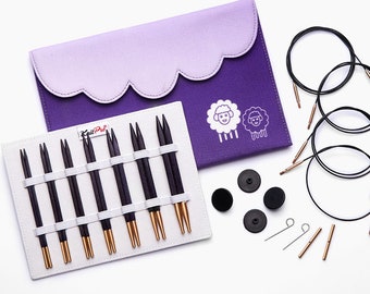 Knitpro New J’ADORE Cubics Deluxe Interchangeable Circular Needle Set