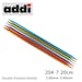 Addi Colibri Double-Pointed Knitting Needles 15cm 5.00mm Addi Colibri Double-Pointed Knitting Needles 15cm 5.00mm