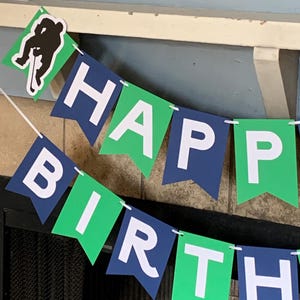 Hockey Birthday Banner, ice hockey birthday party, Ice hockey party decorations, hockey party decorations, hockey first birthday party decor