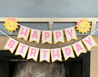 Sunshine Birthday Banner - You are my Sunshine Birthday Banner - You are my sunshine first birthday -You are my sunshine party decorations