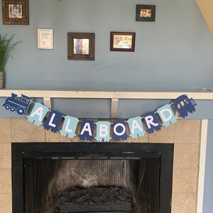 Train Highchair Banner - Train Birthday Banner - Train Party Decorations - Train First Birthday - Train Birthday Decorations - Train Banner