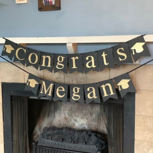 Congratulations Banner, 2025 Graduation Banner, 2025 Graduation party decorations, Class of 2025 party decorations, congrats grad banner