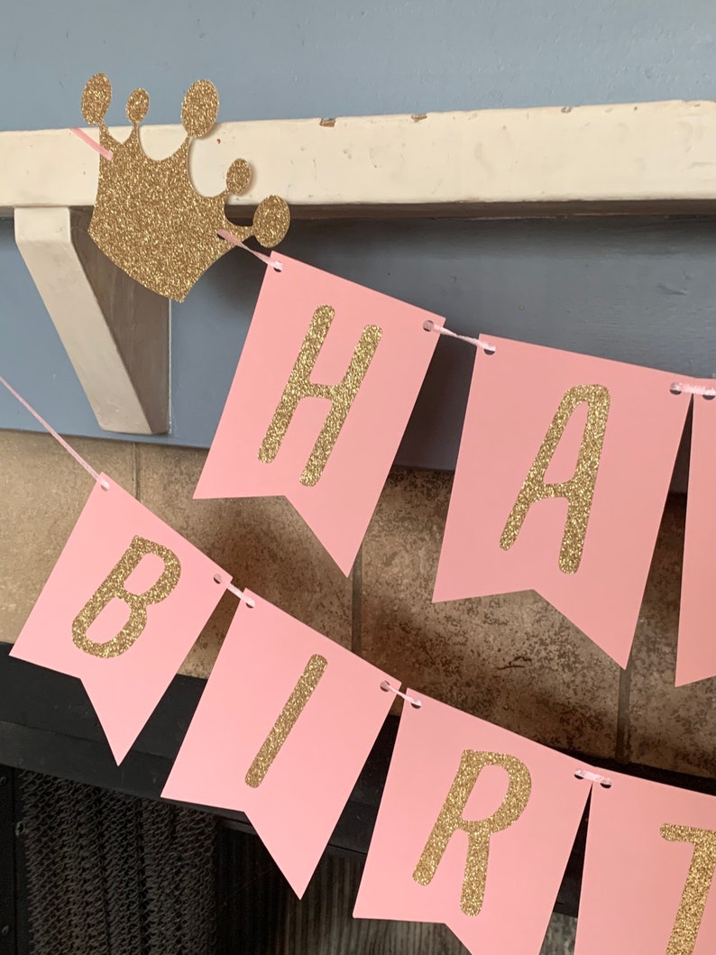 Princess Birthday Banner Princess First Birthday Banner - Etsy