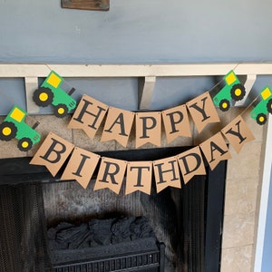 Tractor Birthday Banner - Tractor Birthday Decorations - Tractor Birthday Decor - Tractor First Birthday -Farm Birthday -Farm Theme Birthday