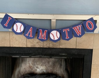 Baseball Birthday Banner- Baseball first birthday banner - Birthday Banner- Baseball birthday decorations - concessions banner