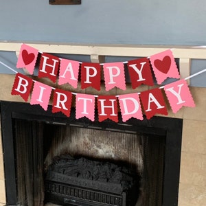 Valentine First Birthday Banner - Valentine's Day Birthday Decor - Little Sweetheart banner - Heart birthday decor - valentine birthday