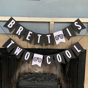Two Cool Birthday Banner, Two Cool Birthday, Two Cool Birthday Party, Two Cool Birthday Decor, Cool Dude Birthday, One Cool Dude Birthday