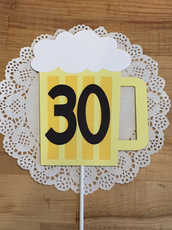 Beer Mug Cake Topper Cheers & Beers Cheers to 30 Years Etsy