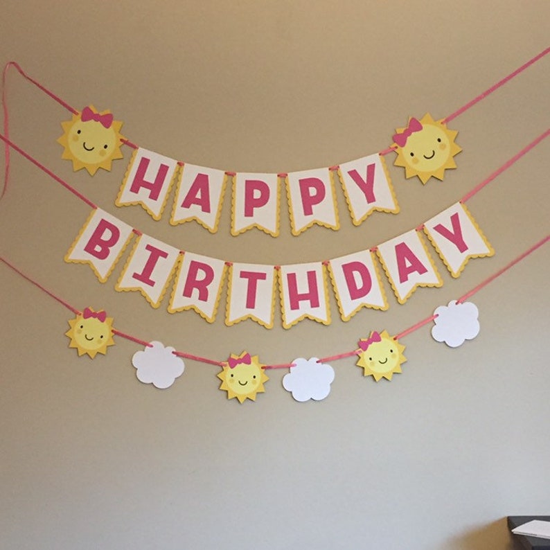 Sunshine Banner You Are My Sunshine Birthday Banner You Etsy
