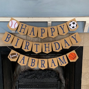 Sports Birthday Banner - Sports Birthday Decorations - Sports 1st birthday banner - Sports Birthday Decorations - Sports Birthday Party Idea