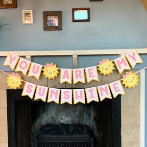 Sunshine Birthday Banner - You are my Sunshine Birthday Banner - You are my sunshine first birthday -You are my sunshine party decorations