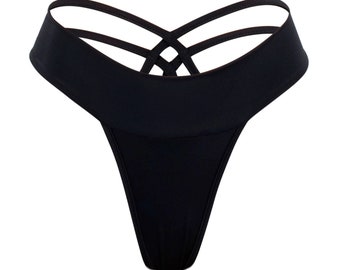 Strappy Thong Bikini bottoms for women / String Bikini extreme / ( The Seled ) By Ashley Gates