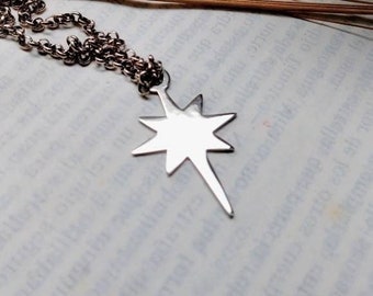 Sterling Silver Star Pendant Necklace