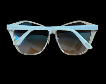 NEW TOM FORD TF 391 25F LENA WHITE GRADIENT AUTHENTIC FRAME SUNGLASSES Tom Ford Lena Oversize Sunglasses White Metal Cateye Cat Eye  main image 3