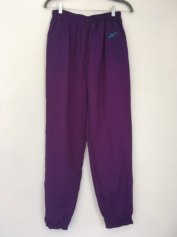 Vintage Reebok Jogger Sweatpants Womens Large Pink 80s/90s High