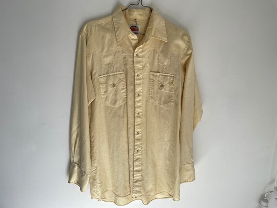 Vintage Cowboy Button up Shirt Yoke 