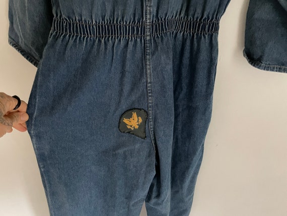 Vintage Ideas 80s lightweight denim Jumpsuit 100%… - image 8