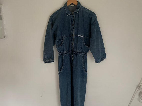 Vintage Ideas 80s lightweight denim Jumpsuit 100%… - image 3