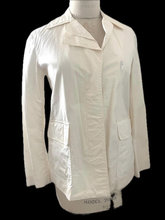 Vintage 90s DKNY solid blazer jacket lightweight … - image 4