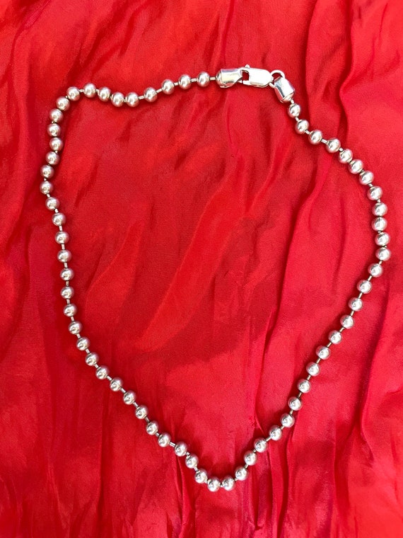 90s Italian Sterling Silver Toilet Chain Single Stran… Gem