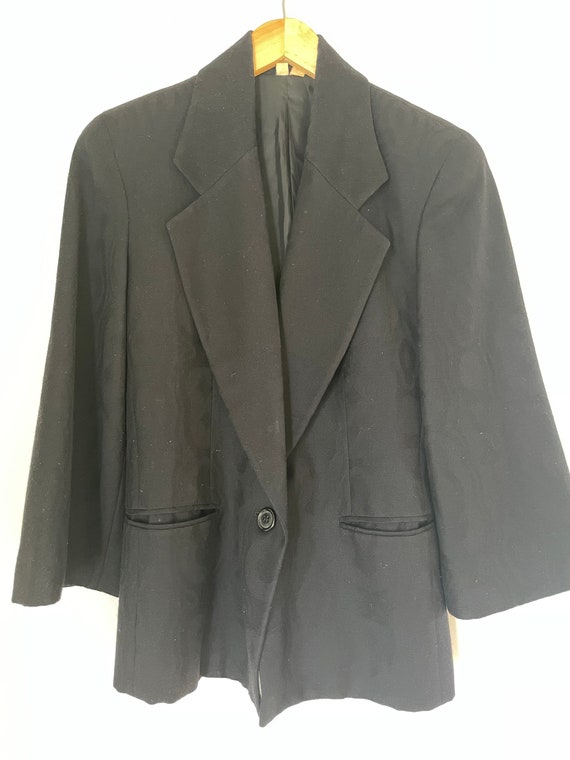 Perry Ellis vintage designer blazer suit jacket 1… - image 3
