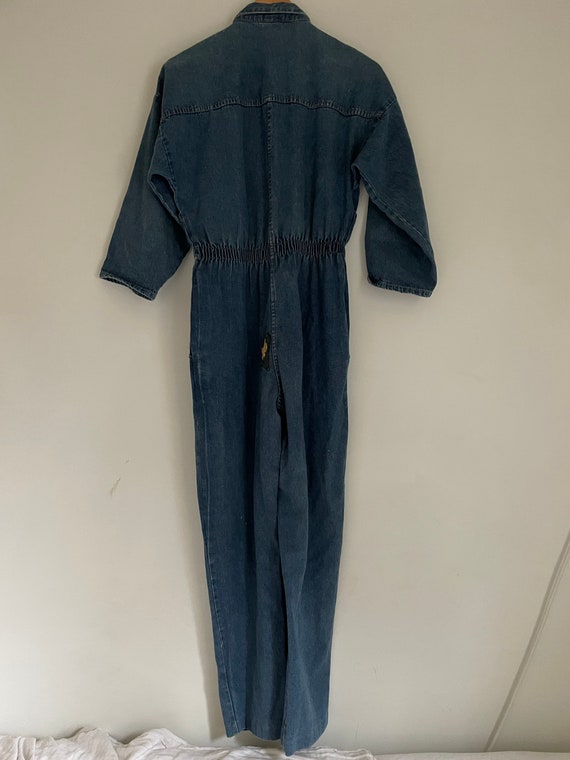 Vintage Ideas 80s lightweight denim Jumpsuit 100%… - image 4