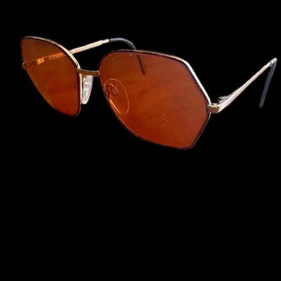Vintage Silhouette Rose Tinted Sunglasses Tortoiseshell Wire  display picture 1